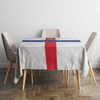 Personalized Nederlandse Antillen 1986-2010 Tablecloth Simple Flag Style - Wonder Print Shop