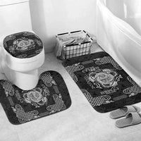 Personalized Anglesey Ynys Mon Bathroom Set Black Standing Stone Celtic-inspired - Wonder Print Shop