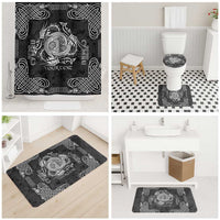 Personalized Anglesey Ynys Mon Bathroom Set Black Standing Stone Celtic-inspired - Wonder Print Shop