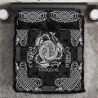 Personalized Anglesey Ynys Mon Bedding Set Black Standing Stone Celtic-inspired - Wonder Print Shop