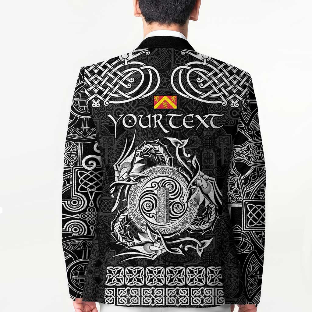 Personalized Anglesey Ynys Mon Blazer Black Standing Stone Celtic-inspired - Wonder Print Shop