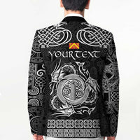 Personalized Anglesey Ynys Mon Blazer Black Standing Stone Celtic-inspired - Wonder Print Shop