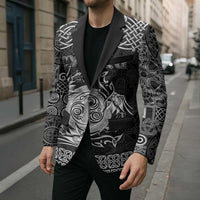 Personalized Anglesey Ynys Mon Blazer Black Standing Stone Celtic-inspired - Wonder Print Shop