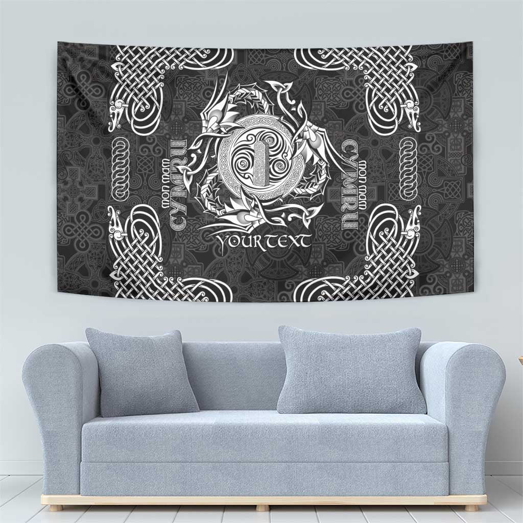 Personalized Anglesey Ynys Mon Tapestry Black Standing Stone Celtic-inspired - Wonder Print Shop