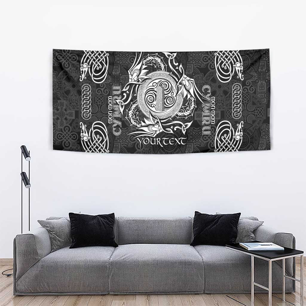 Personalized Anglesey Ynys Mon Tapestry Black Standing Stone Celtic-inspired - Wonder Print Shop