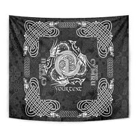 Personalized Anglesey Ynys Mon Tapestry Black Standing Stone Celtic-inspired - Wonder Print Shop