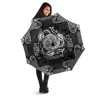 Personalized Anglesey Ynys Mon Umbrella Black Standing Stone Celtic-inspired - Wonder Print Shop