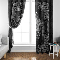 Personalized Anglesey Ynys Mon Window Curtain Black Standing Stone Celtic-inspired - Wonder Print Shop