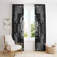 Personalized Anglesey Ynys Mon Window Curtain Black Standing Stone Celtic-inspired - Wonder Print Shop