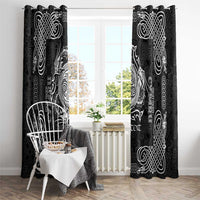 Personalized Anglesey Ynys Mon Window Curtain Black Standing Stone Celtic-inspired - Wonder Print Shop