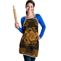 Personalized Anglesey Ynys Mon Apron Gold Standing Stone Celtic-inspired - Wonder Print Shop