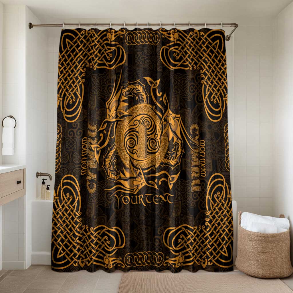 Personalized Anglesey Ynys Mon Bathroom Set Gold Standing Stone Celtic-inspired - Wonder Print Shop