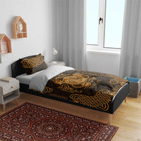 Personalized Anglesey Ynys Mon Bedding Set Gold Standing Stone Celtic-inspired - Wonder Print Shop