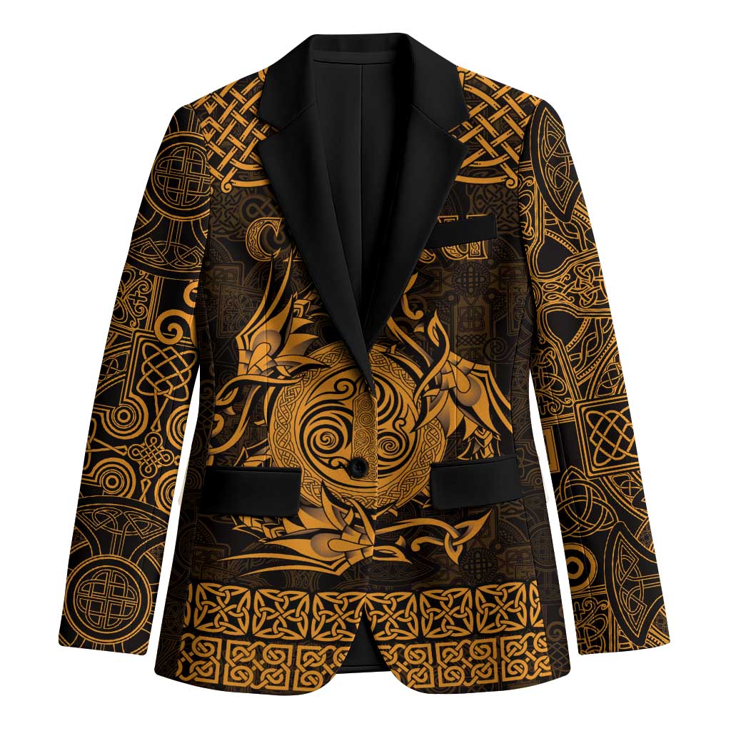 Personalized Anglesey Ynys Mon Blazer Gold Standing Stone Celtic-inspired - Wonder Print Shop