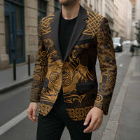 Personalized Anglesey Ynys Mon Blazer Gold Standing Stone Celtic-inspired - Wonder Print Shop