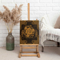 Personalized Anglesey Ynys Mon Canvas Wall Art Gold Standing Stone Celtic-inspired - Wonder Print Shop