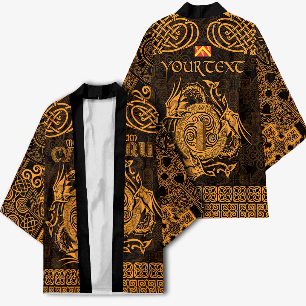 Personalized Anglesey Ynys Mon Kimono Gold Standing Stone Celtic-inspired - Wonder Print Shop