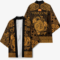 Personalized Anglesey Ynys Mon Kimono Gold Standing Stone Celtic-inspired - Wonder Print Shop