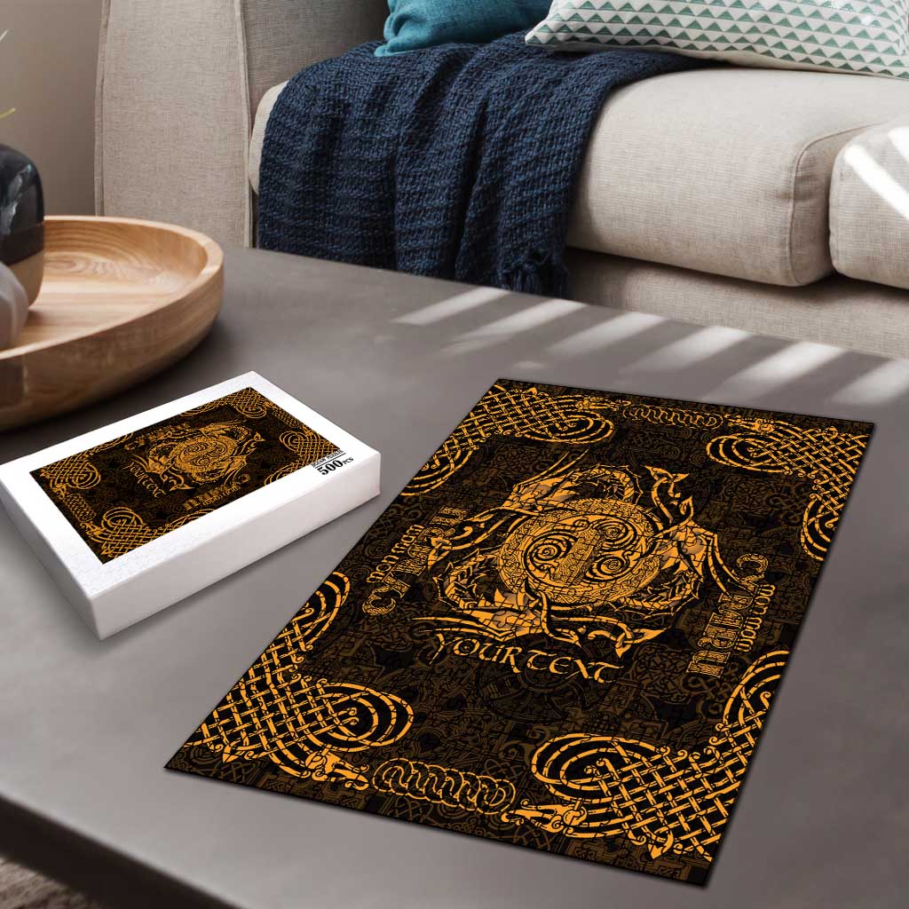 Personalized Anglesey Ynys Mon Puzzle Gold Standing Stone Celtic-inspired - Wonder Print Shop