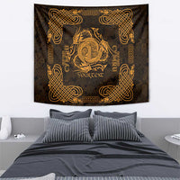 Personalized Anglesey Ynys Mon Tapestry Gold Standing Stone Celtic-inspired - Wonder Print Shop