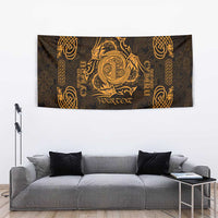 Personalized Anglesey Ynys Mon Tapestry Gold Standing Stone Celtic-inspired - Wonder Print Shop