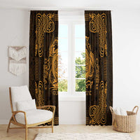 Personalized Anglesey Ynys Mon Window Curtain Gold Standing Stone Celtic-inspired - Wonder Print Shop