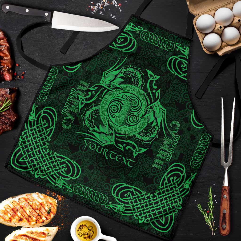 Personalized Anglesey Ynys Mon Apron Green Standing Stone Celtic-inspired - Wonder Print Shop