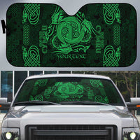Personalized Anglesey Ynys Mon Auto Sun Shade Green Standing Stone Celtic-inspired - Wonder Print Shop