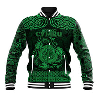 Personalized Anglesey Ynys Mon Baseball Jacket Green Standing Stone Celtic-inspired - Wonder Print Shop