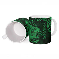 Personalized Anglesey Ynys Mon Ceramic Mug Green Standing Stone Celtic-inspired - Wonder Print Shop