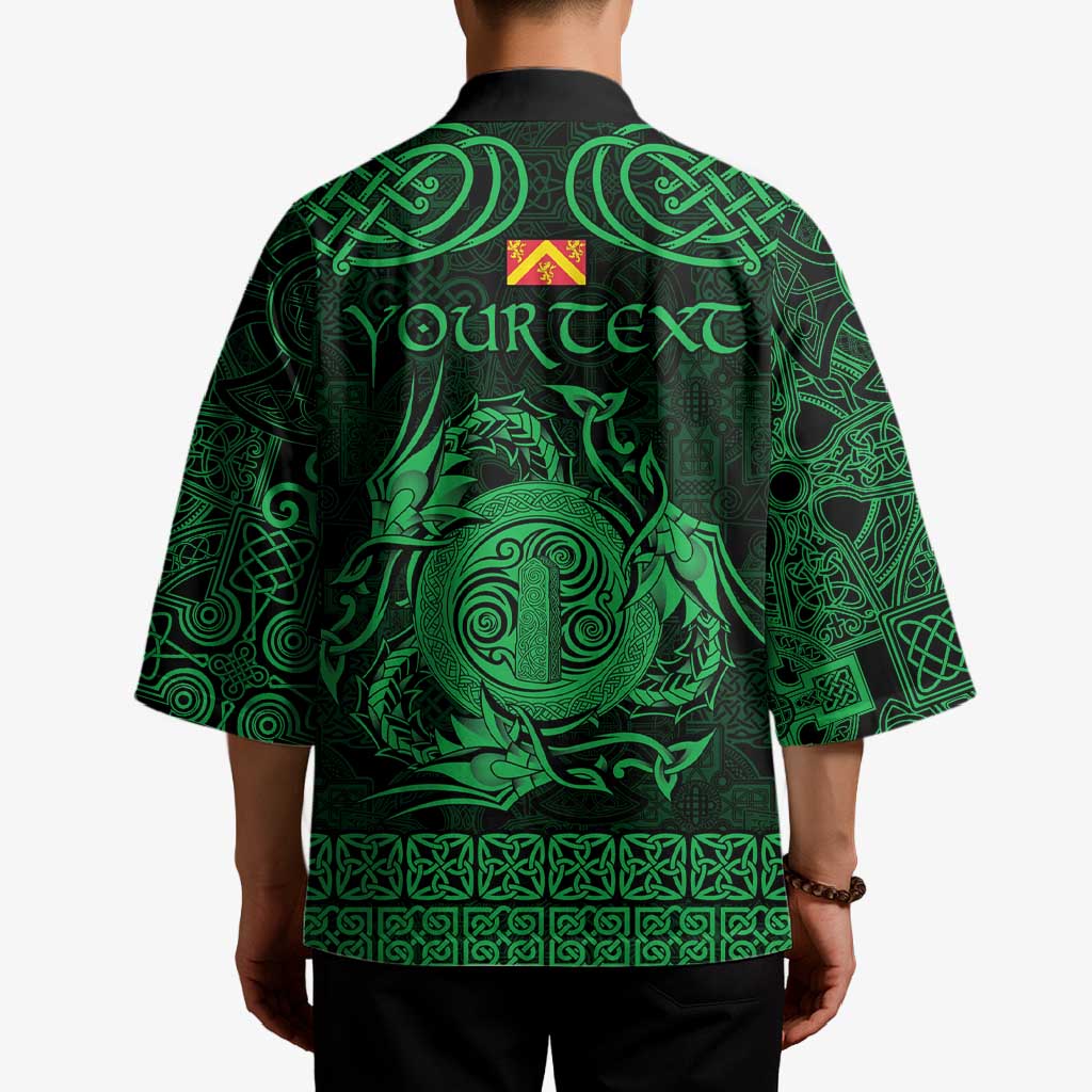 Personalized Anglesey Ynys Mon Kimono Green Standing Stone Celtic-inspired - Wonder Print Shop