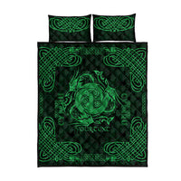 Personalized Anglesey Ynys Mon Quilt Bed Set Green Standing Stone Celtic-inspired - Wonder Print Shop