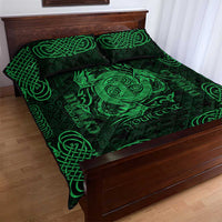 Personalized Anglesey Ynys Mon Quilt Bed Set Green Standing Stone Celtic-inspired - Wonder Print Shop