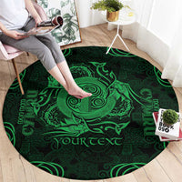 Personalized Anglesey Ynys Mon Round Carpet Green Standing Stone Celtic-inspired - Wonder Print Shop