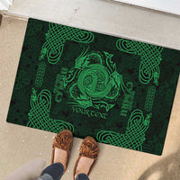 Personalized Anglesey Ynys Mon Rubber Doormat Green Standing Stone Celtic-inspired - Wonder Print Shop