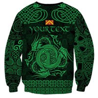 Personalized Anglesey Ynys Mon Sweatshirt Green Standing Stone Celtic-inspired - Wonder Print Shop