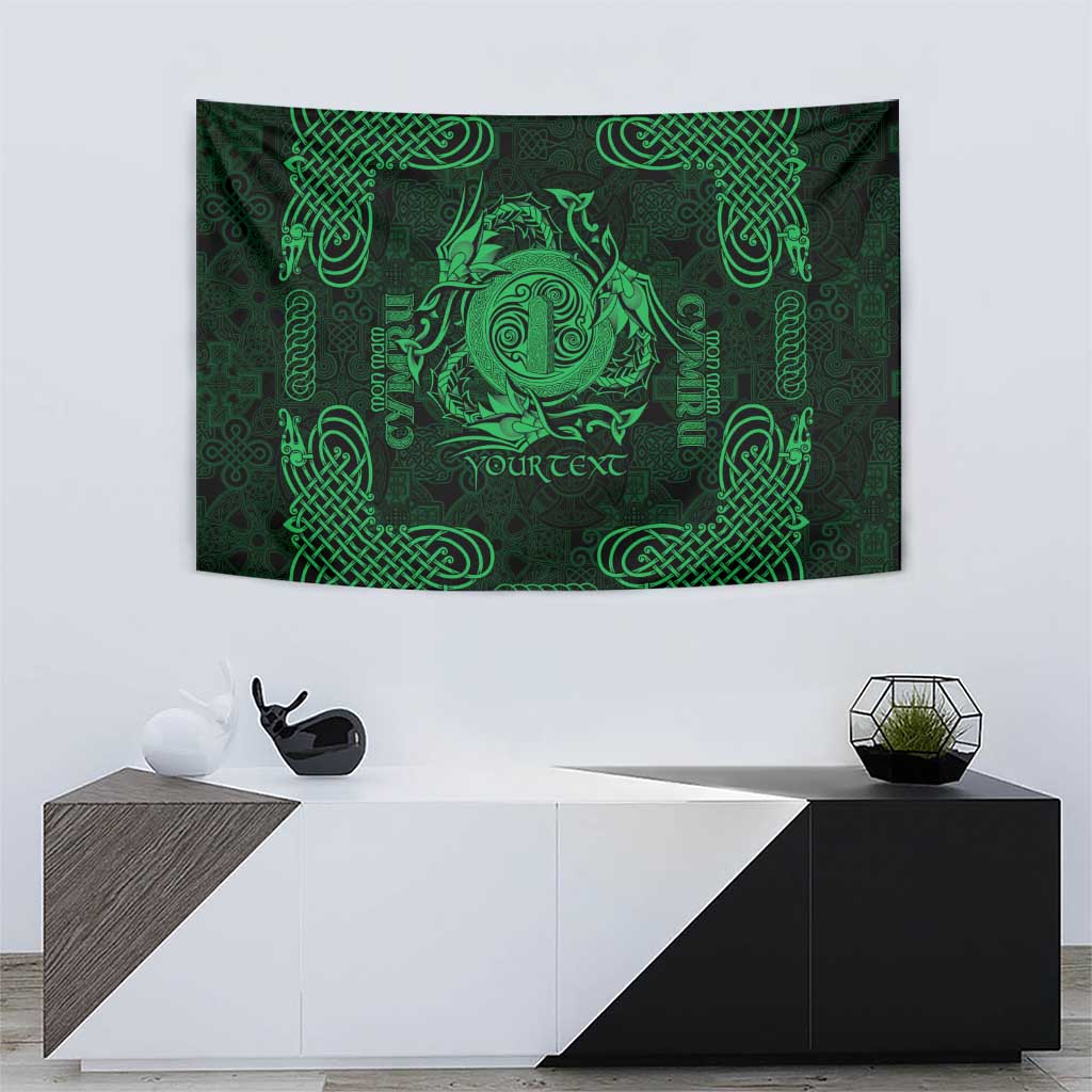 Personalized Anglesey Ynys Mon Tapestry Green Standing Stone Celtic-inspired - Wonder Print Shop