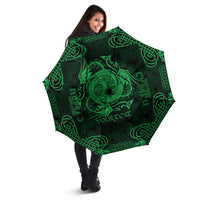 Personalized Anglesey Ynys Mon Umbrella Green Standing Stone Celtic-inspired - Wonder Print Shop