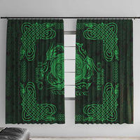 Personalized Anglesey Ynys Mon Window Curtain Green Standing Stone Celtic-inspired - Wonder Print Shop