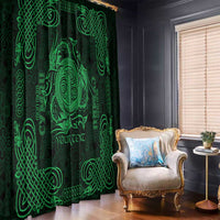 Personalized Anglesey Ynys Mon Window Curtain Green Standing Stone Celtic-inspired - Wonder Print Shop
