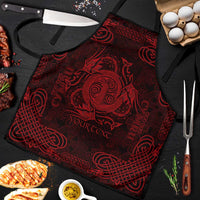Personalized Anglesey Ynys Mon Apron Red Standing Stone Celtic-inspired - Wonder Print Shop