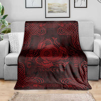 Personalized Anglesey Ynys Mon Blanket Red Standing Stone Celtic-inspired - Wonder Print Shop