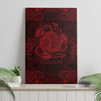 Personalized Anglesey Ynys Mon Canvas Wall Art Red Standing Stone Celtic-inspired - Wonder Print Shop