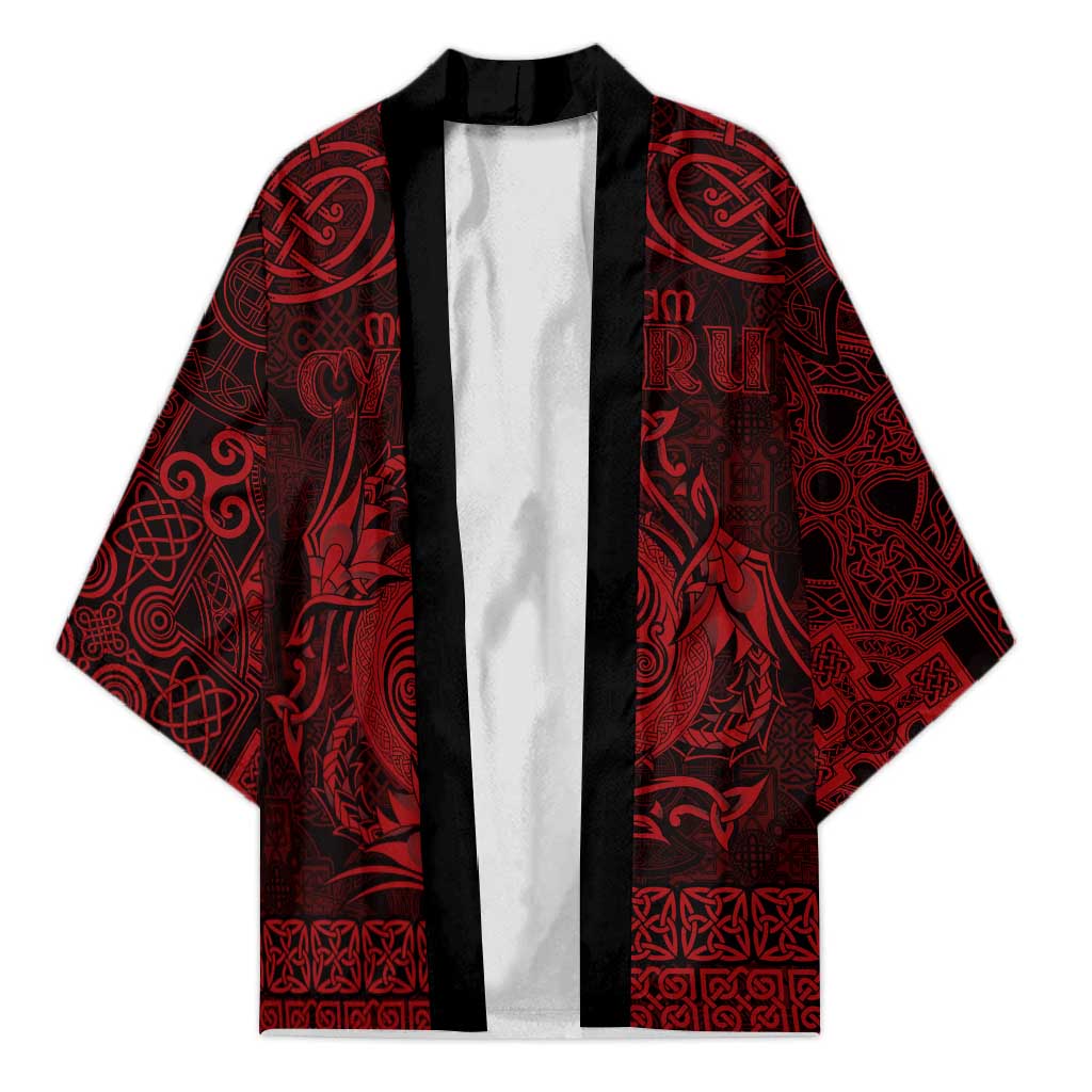 Personalized Anglesey Ynys Mon Kimono Red Standing Stone Celtic-inspired - Wonder Print Shop