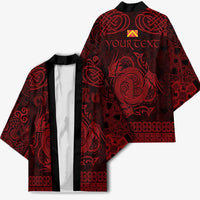 Personalized Anglesey Ynys Mon Kimono Red Standing Stone Celtic-inspired - Wonder Print Shop