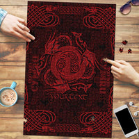 Personalized Anglesey Ynys Mon Puzzle Red Standing Stone Celtic-inspired - Wonder Print Shop