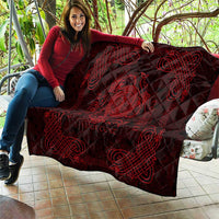 Personalized Anglesey Ynys Mon Quilt Red Standing Stone Celtic-inspired - Wonder Print Shop