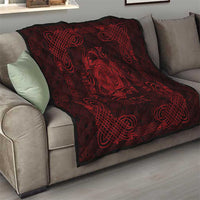 Personalized Anglesey Ynys Mon Quilt Red Standing Stone Celtic-inspired - Wonder Print Shop