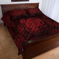 Personalized Anglesey Ynys Mon Quilt Bed Set Red Standing Stone Celtic-inspired - Wonder Print Shop