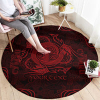 Personalized Anglesey Ynys Mon Round Carpet Red Standing Stone Celtic-inspired - Wonder Print Shop